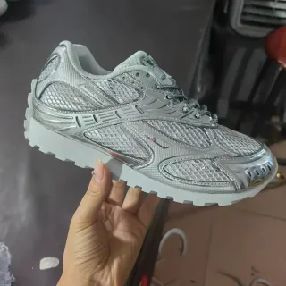 Bottega Veneta Track Trainer Metallic Silver سنيكرز أسلوب حياة