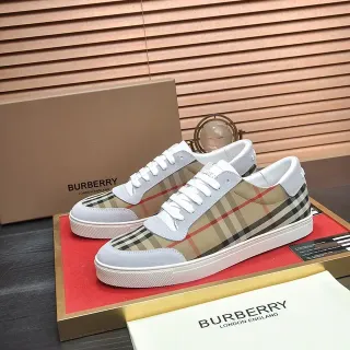 Burberry Check-Panel Low-Top Lifestyle Sneakers
