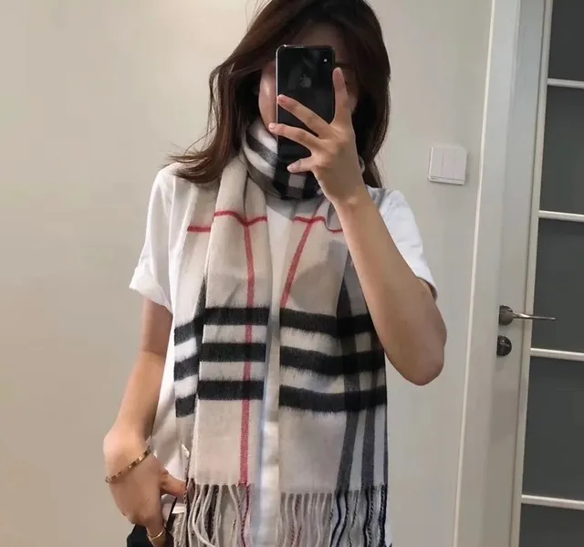 Burberry Classic Check Cashmere Scarf 2