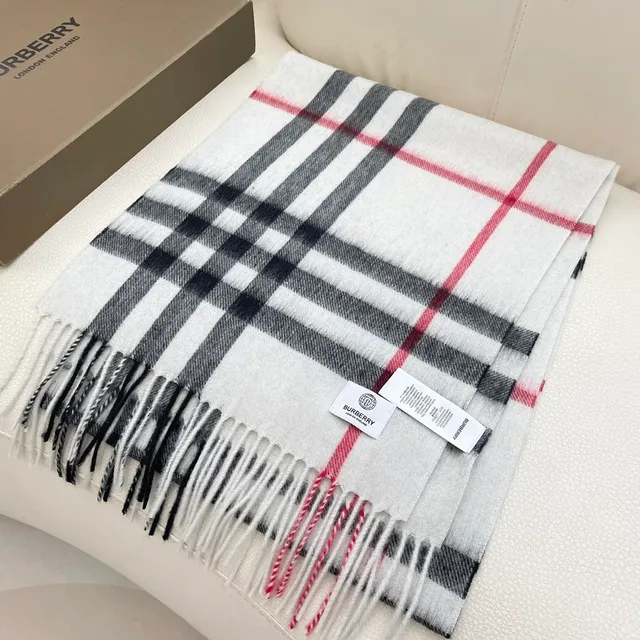 Burberry Classic Check Cashmere Scarf 4