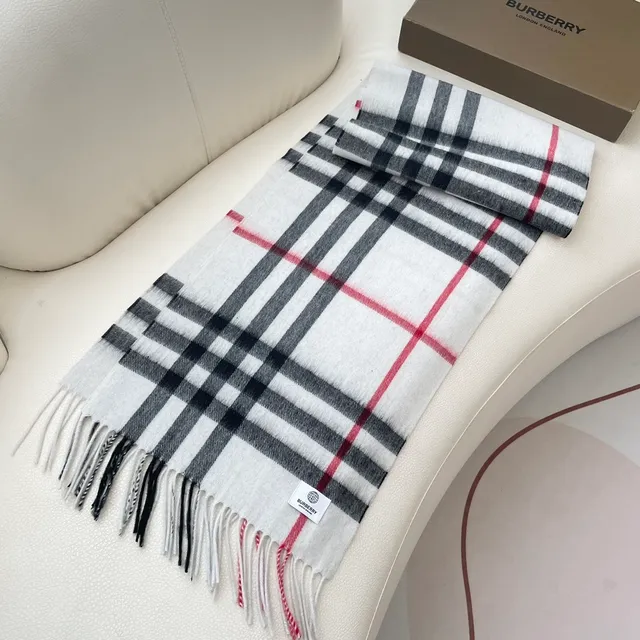 Burberry Classic Check Cashmere Scarf 5
