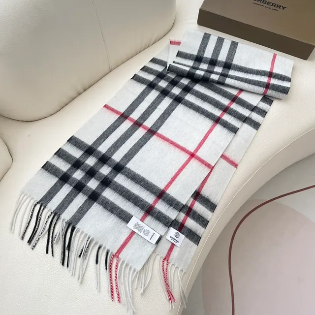 Burberry Classic Check Cashmere Scarf 6
