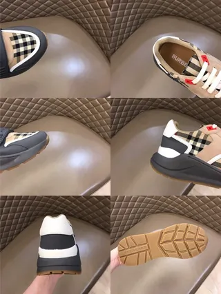 Burberry Knight Check Pattern Chunky Sneakers 2