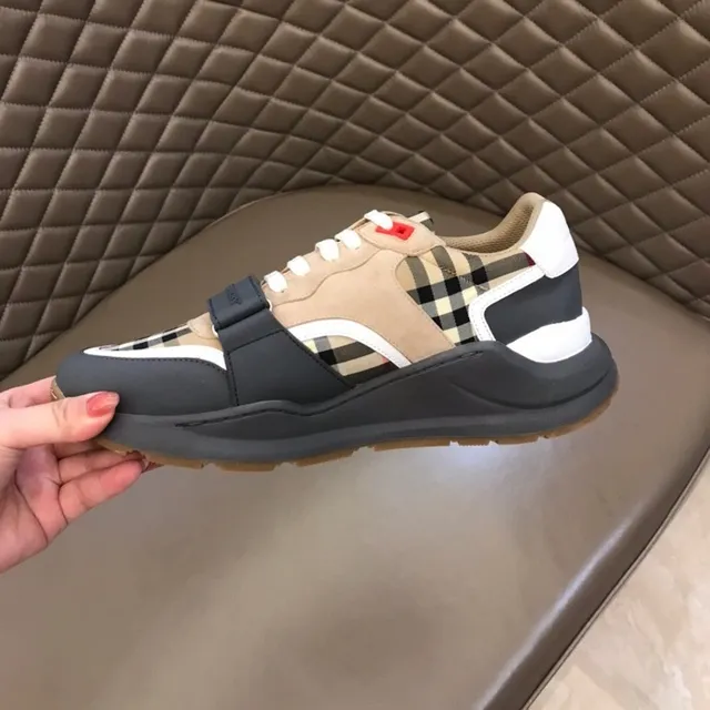 Burberry Knight Check Pattern Chunky Sneakers 3