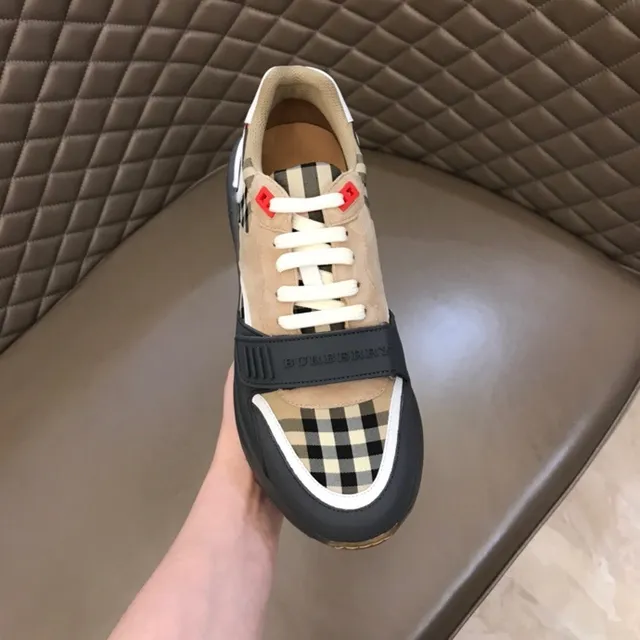 Burberry Knight Check Pattern Chunky Sneakers 5