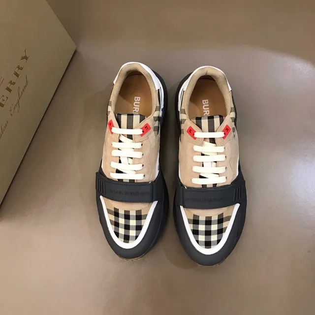 Burberry Knight Check Pattern Chunky Sneakers 6