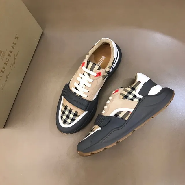 Burberry Knight Check Pattern Chunky Sneakers 8