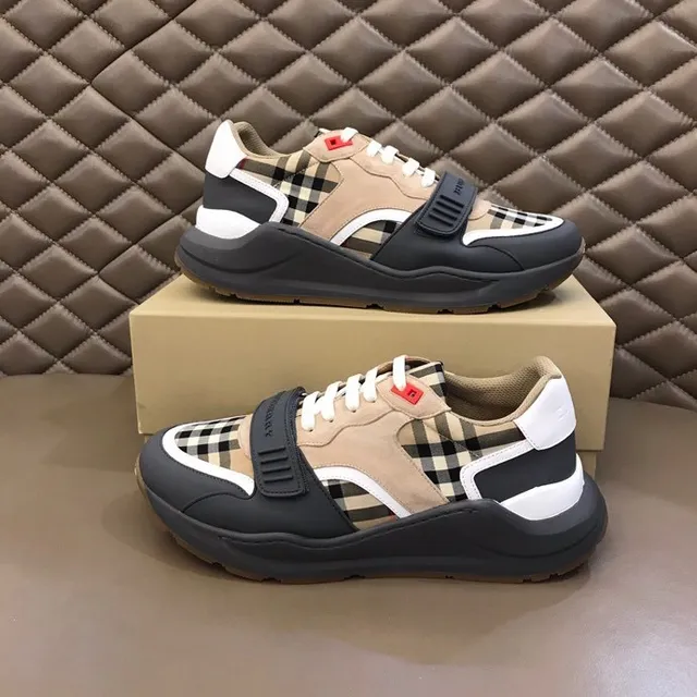 Burberry Knight Check Pattern Chunky Sneakers 9