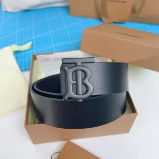 Burberry Thomas Burberry Monogram Belt কালো চামড়া Belt