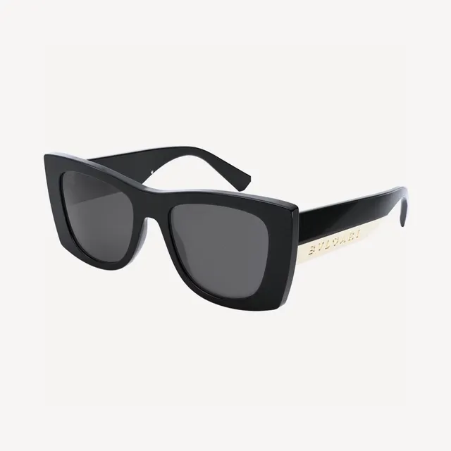 Bvlgari Amber-Brown Rectangular Cat-Eye Sunglasses 3