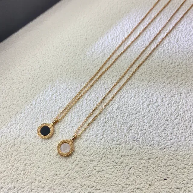 Bvlgari B.zero1 Gold Black Circular Logo Pendant Engraved Brand Band Necklace 2