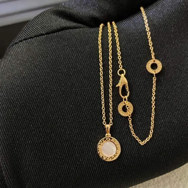 Bvlgari B.zero1 Gold Black Circular Logo Pendant Engraved Brand Band Necklace 4
