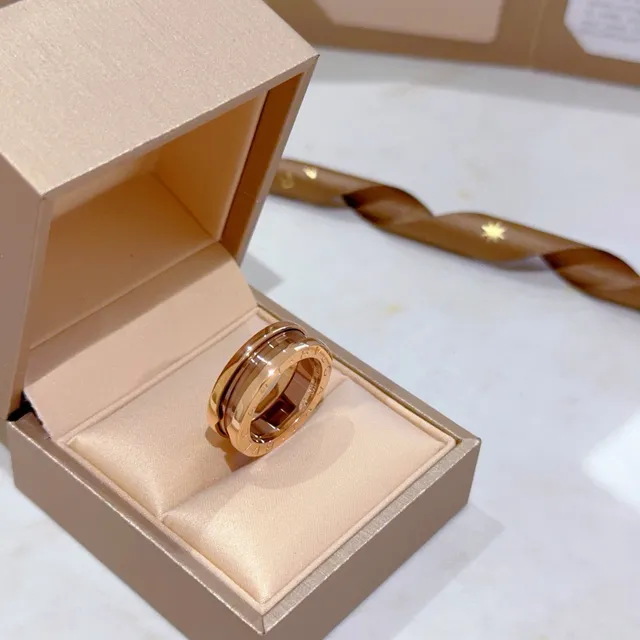 Bvlgari B.zero1 Rotating Dual-Band Rose Gold Ring 6