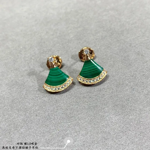 Bvlgari Divas’ Dream Boucles d'oreilles en émail et gemmes en forme d'éventail 7