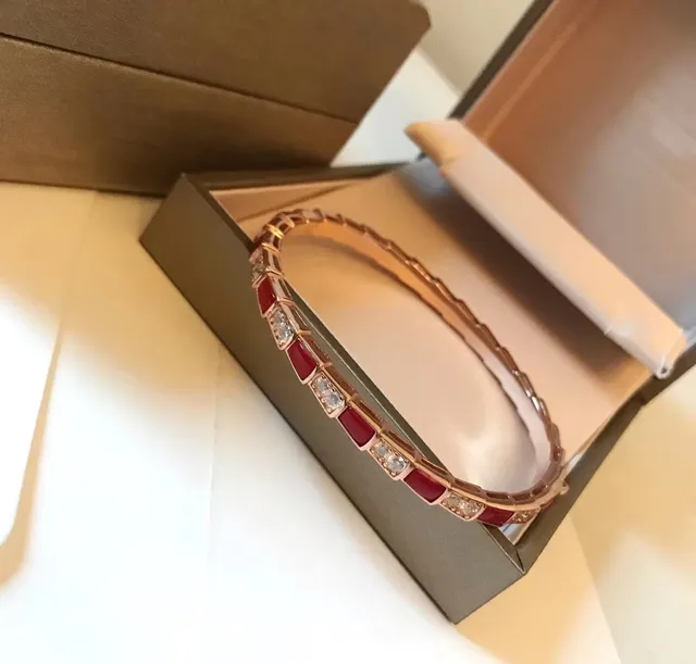 Bvlgari Red Gold Segmented Rigid Bangle Rose Bracelet 3
