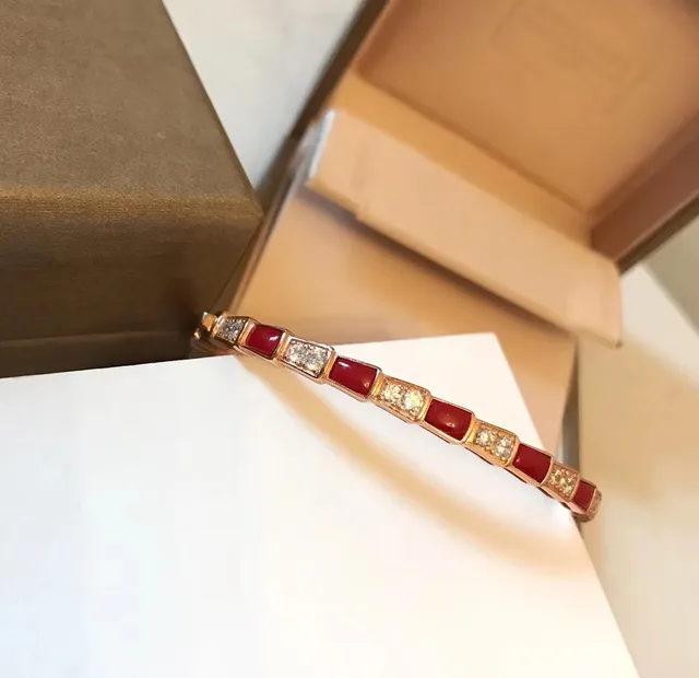 Bvlgari Red Gold Segmented Rigid Bangle Rose Bracelet 7