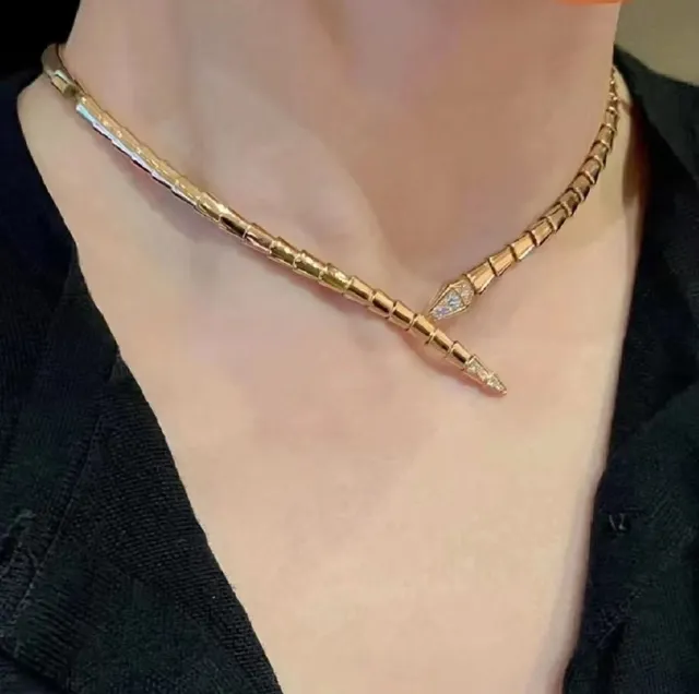 Bvlgari Serpenti Or Jaune Pavé Diamond collier serpent 2