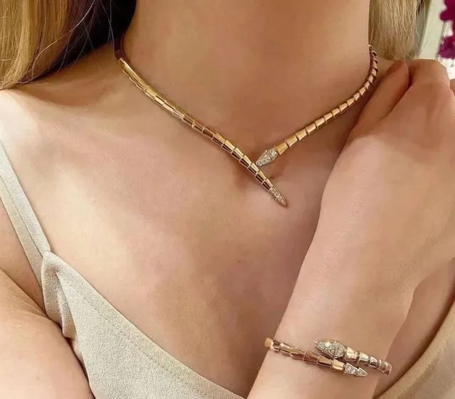 Bvlgari Serpenti Or Jaune Pavé Diamond collier serpent 7