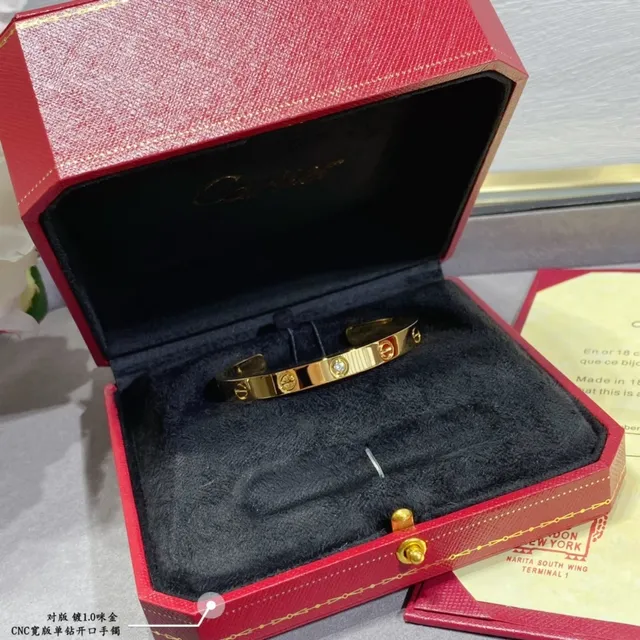 Cartier Pulseira Aberta Ouro Prata Motivo Parafuso 4