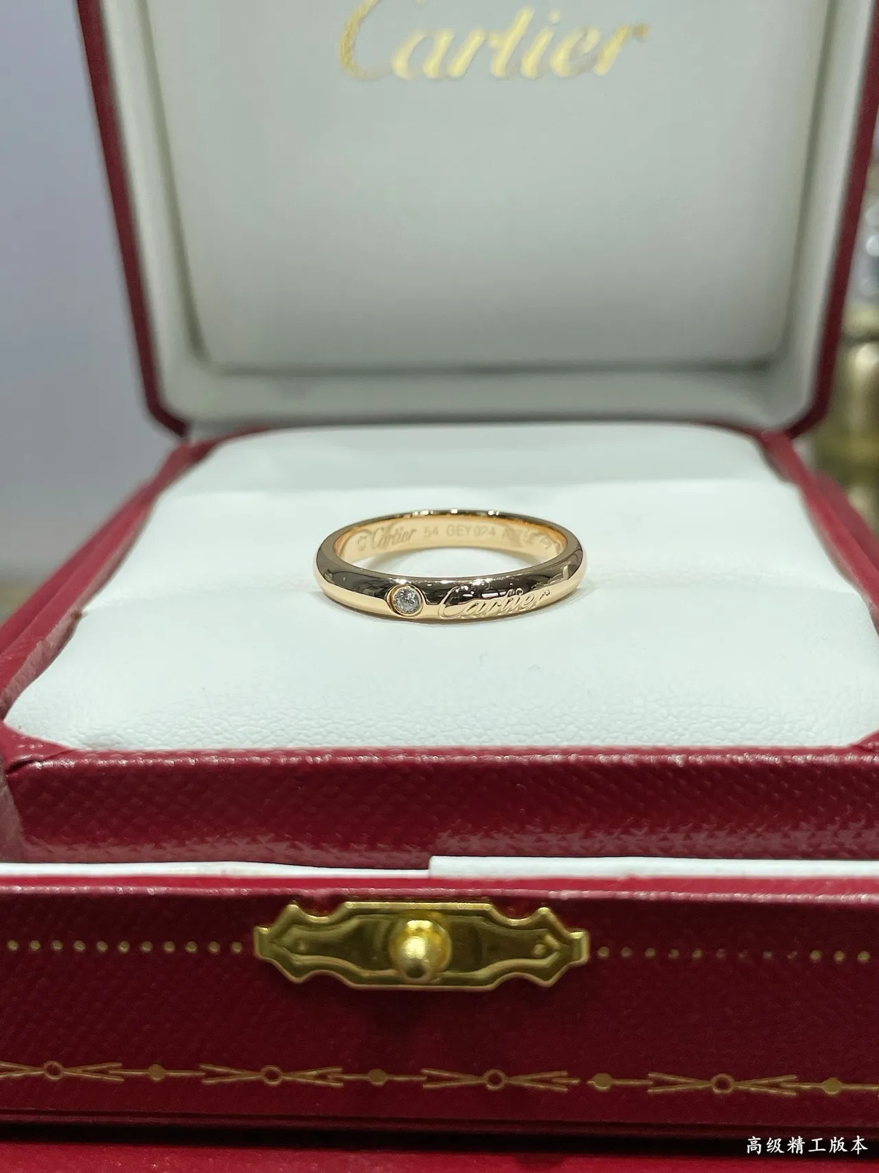 Cartier Juste un Clou خاتم بالمعدن المصقول الذهبي والفضي مع الماس المركزي الوحيد 3