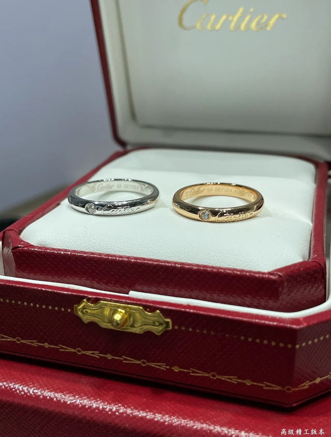 Cartier Juste un Clou خاتم بالمعدن المصقول الذهبي والفضي مع الماس المركزي الوحيد 5