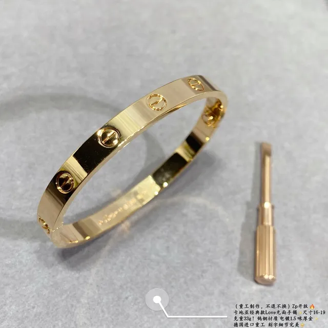 Bracelet Cartier Love Or Poli Motif Vis 5