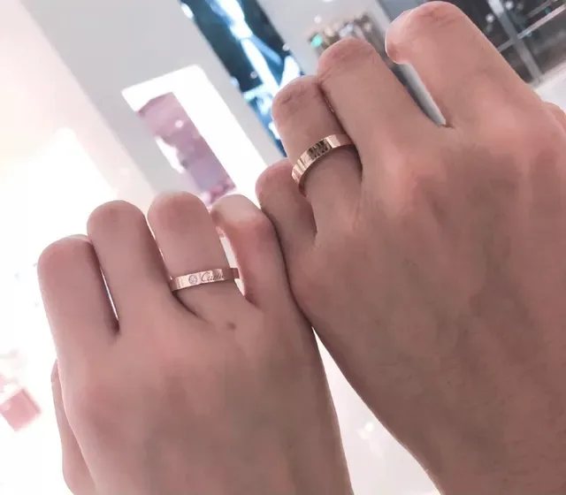 Cartier Love Bague Or Champagne Diamant Simple Bague Empilable 7