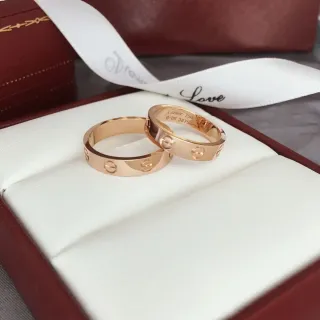 Cartier Love Rose Gold Screw-Motif Stackable Rings
