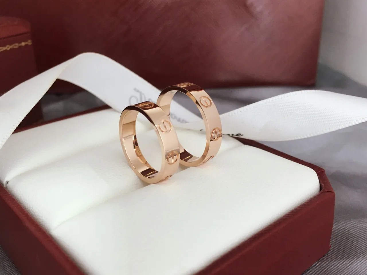 Cartier Love Rose Gold Screw-Motif Stackable Rings 2