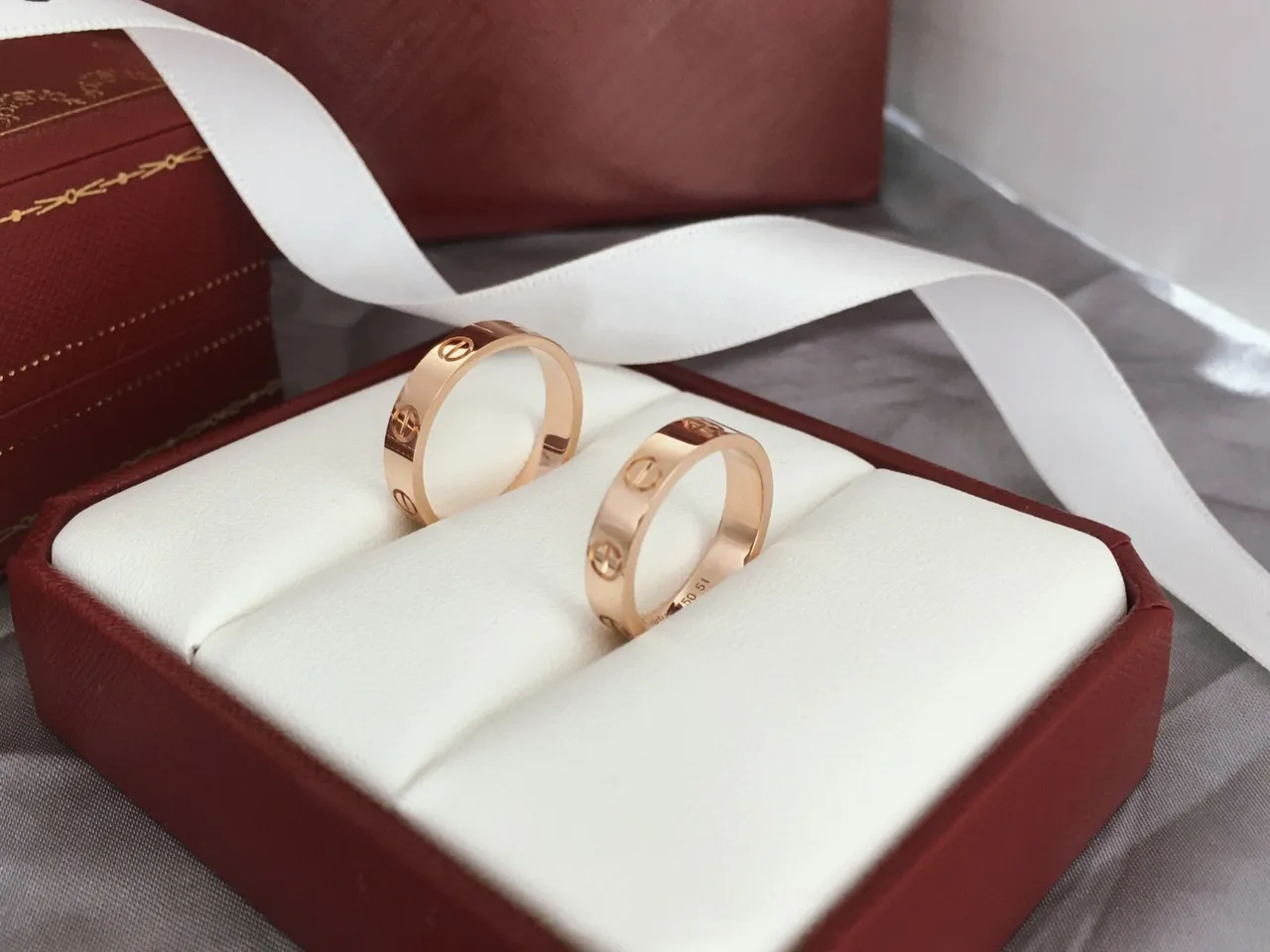 Cartier Love Rose Gold Screw-Motif Stackable Rings 3
