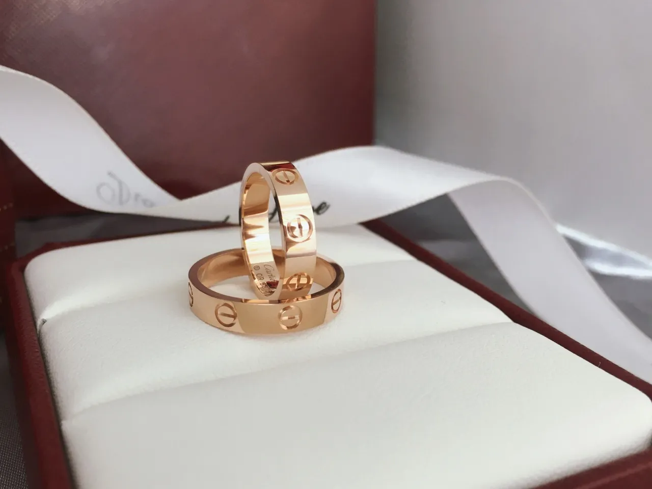 Cartier Love Rose Gold Screw-Motif Stackable Rings 4