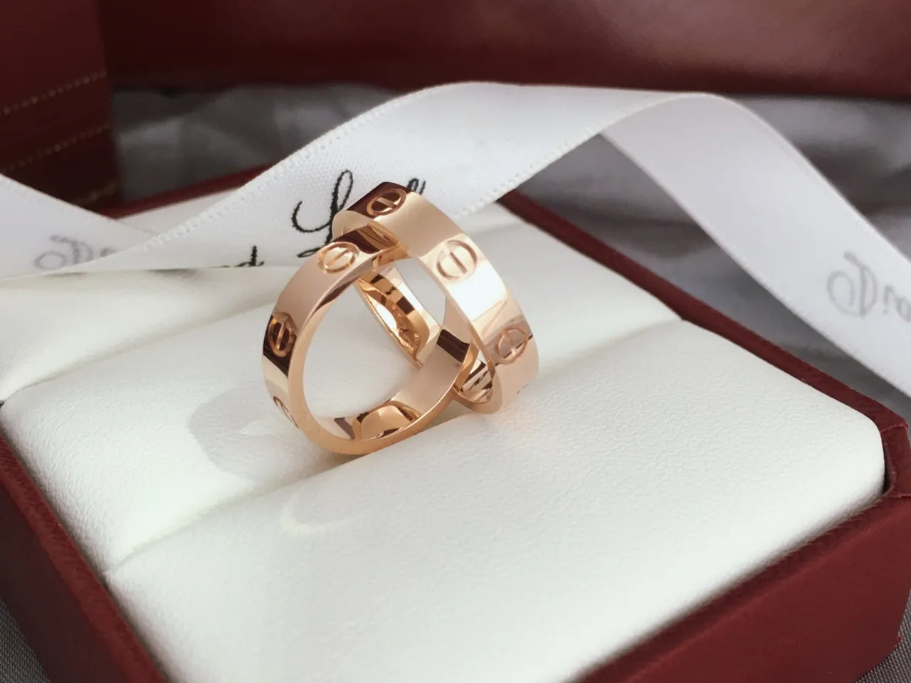 Cartier Love Rose Gold Screw-Motif Stackable Rings 7