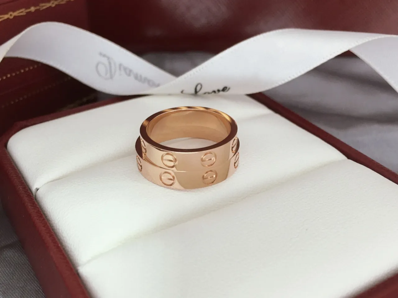 Cartier Love Rose Gold Screw-Motif Stackable Rings 8