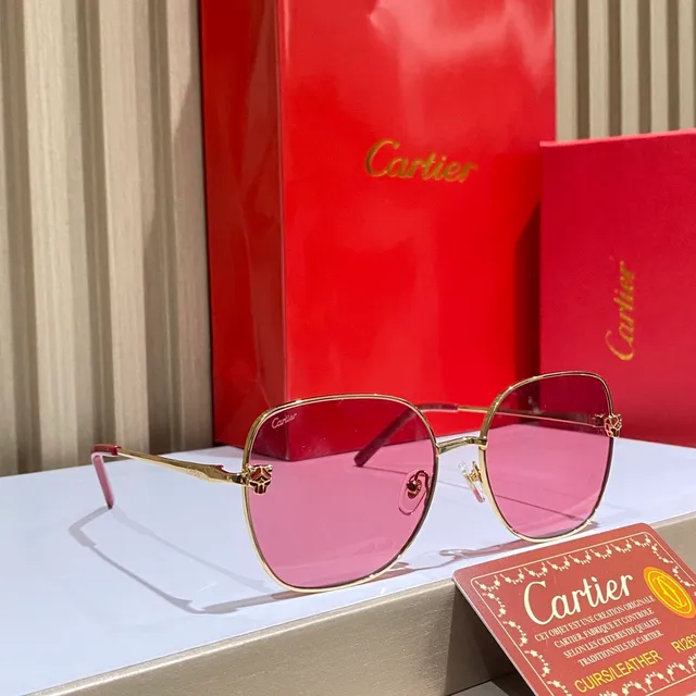 Cartier Panthère Gold-Tone Octagonal Optical Glasses 8