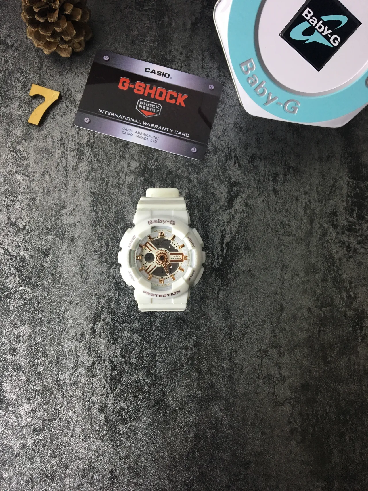 Casio Baby-G Beige Gold Montre Hybride Analogique-Numérique Construction Résine Robuste 2