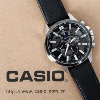 Casio Edifice Chronograph World Time Black Dial Quartz Watch