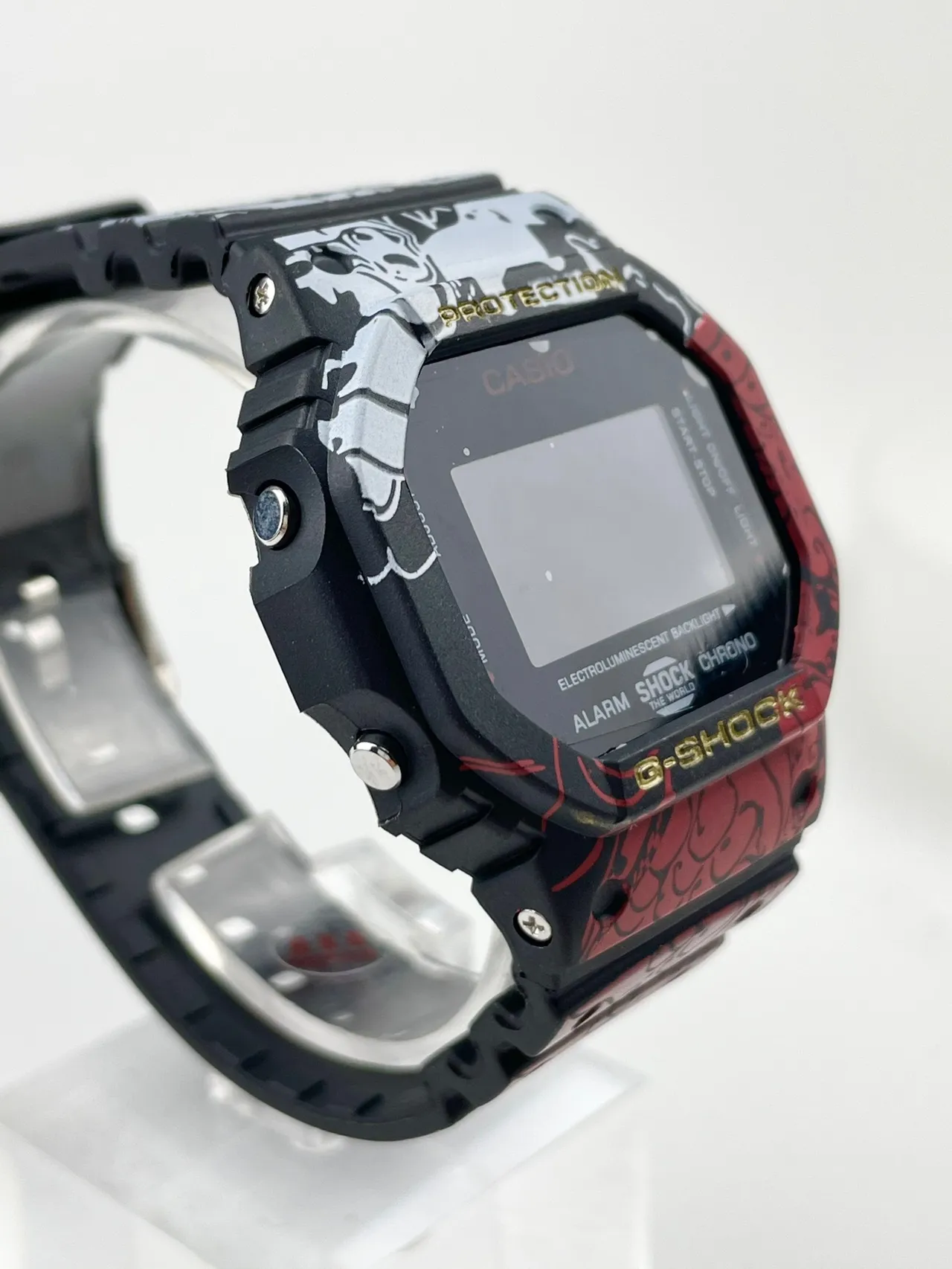 Casio G-Shock DW-5600 Noir Rouge Blanc Impression Graphique Montre Sport 2