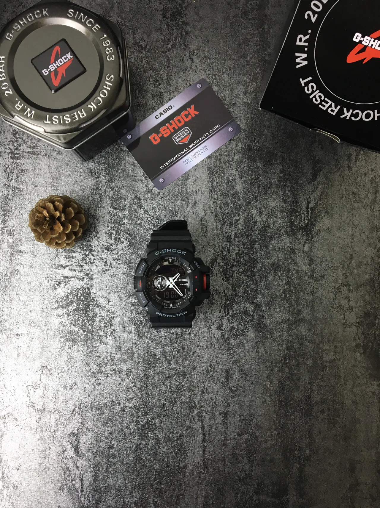 Casio G-Shock GA-100 Black Red Rugged Analog-Digital Resin Strap Watch 3