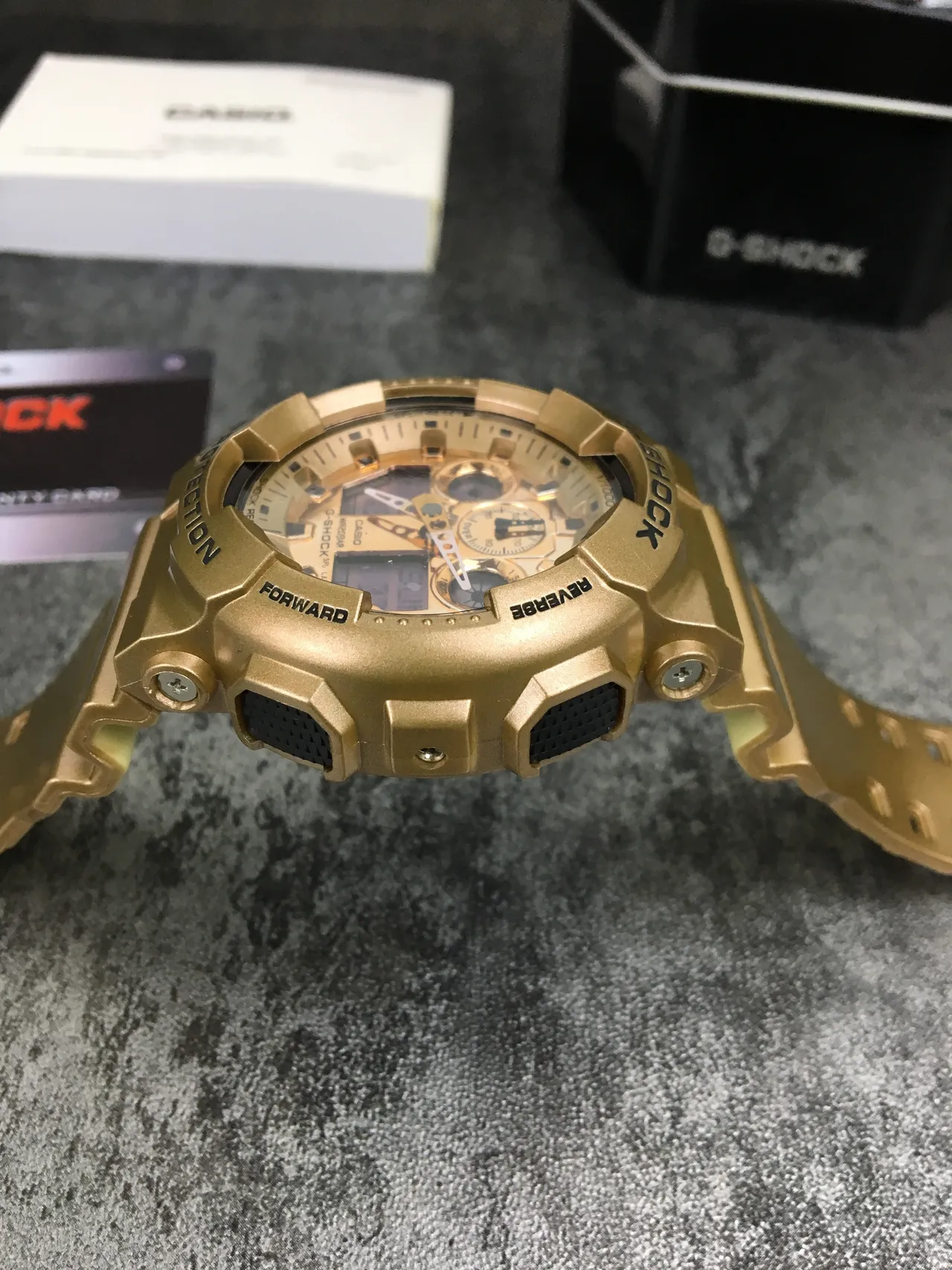 Casio G-Shock GA-100 Gold-Tone Analog-Digital Sports Watch 5