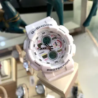 Casio G-Shock GA-100 সাদা অ্যানালগ-ডিজিটাল স্পোর্টস ঘড়ি
