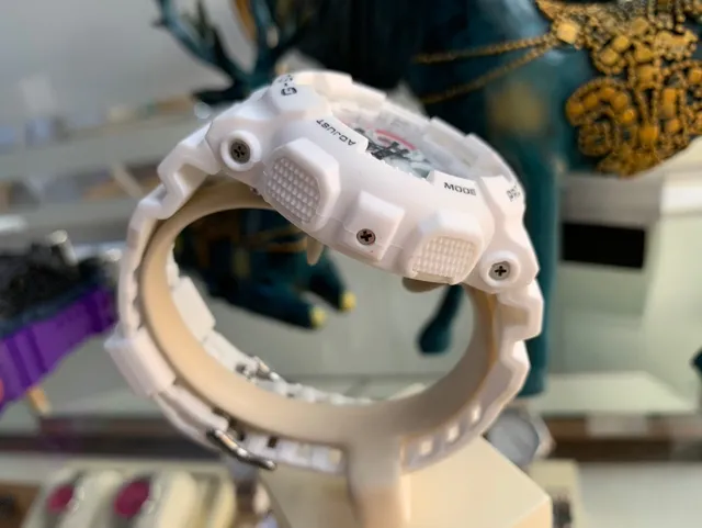 Casio G-Shock GA-100 White Analog-Digital Sports Watch 4