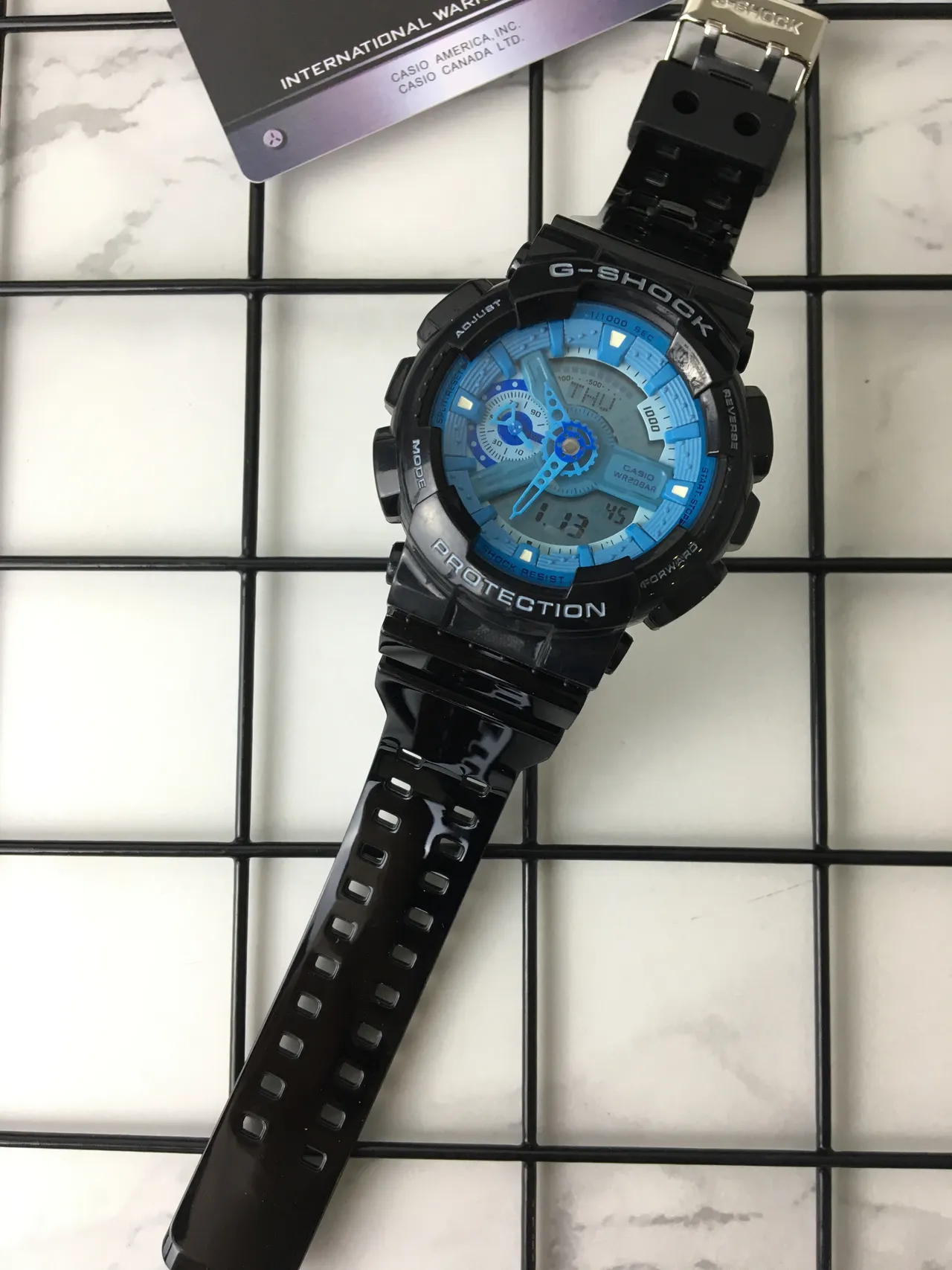 Casio G-Shock GA-110 Bleu et Noir Montre Sport 6