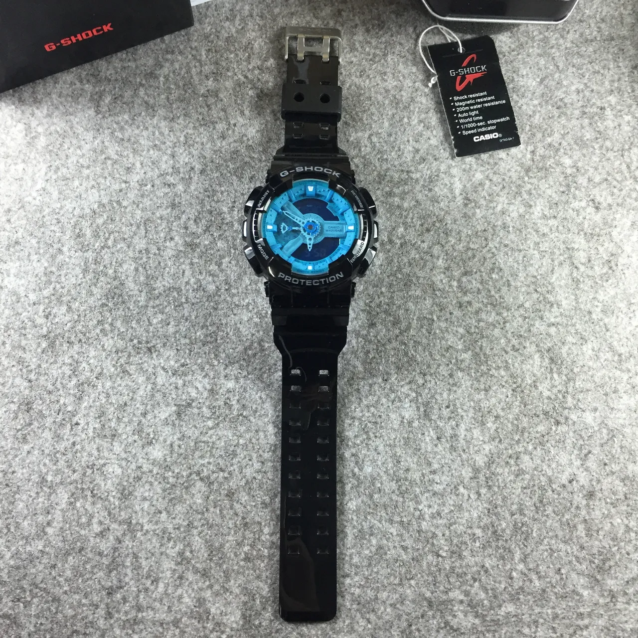 Casio G-Shock GA-110 Bleu et Noir Montre Sport 11