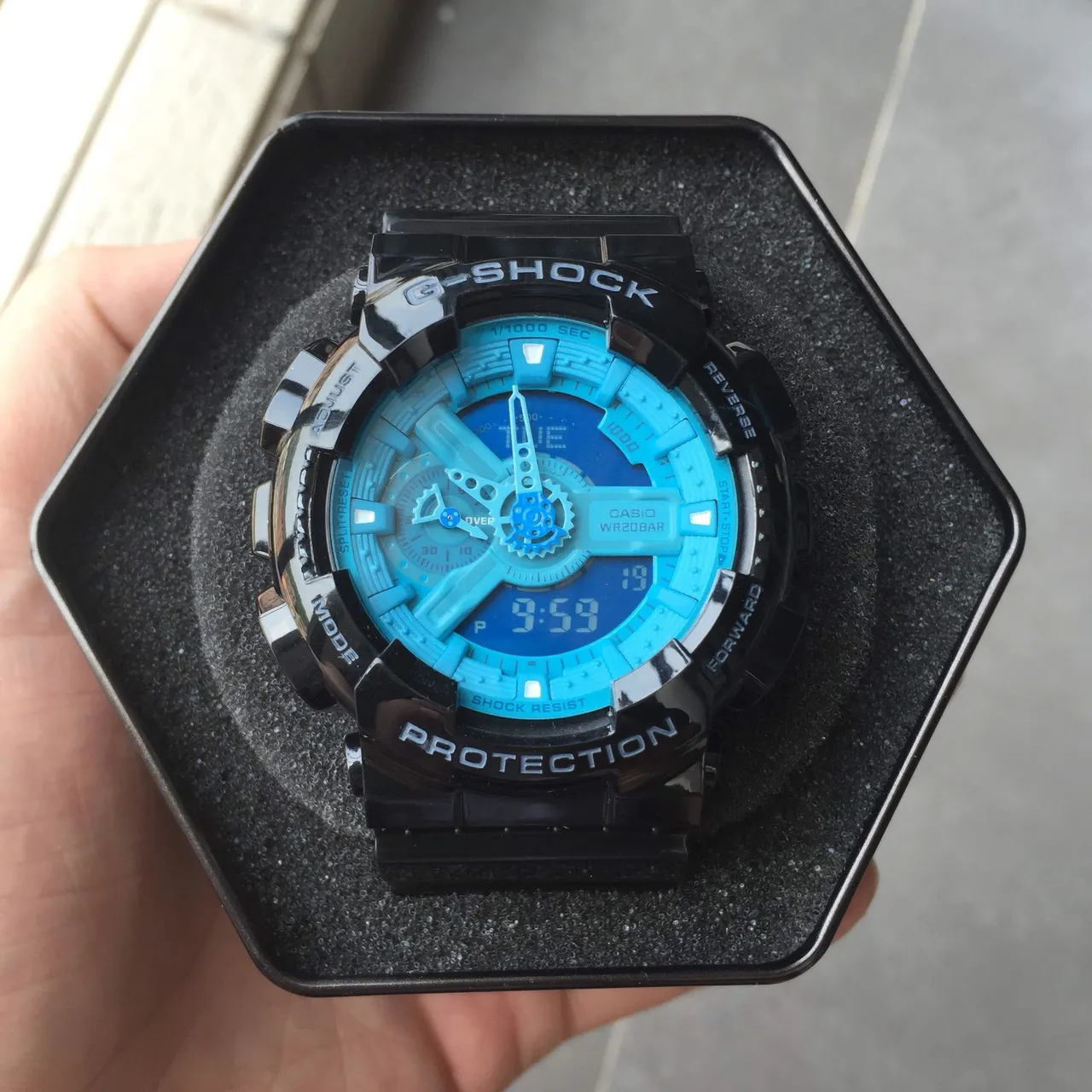 Casio G-Shock GA-110 Bleu et Noir Montre Sport 13