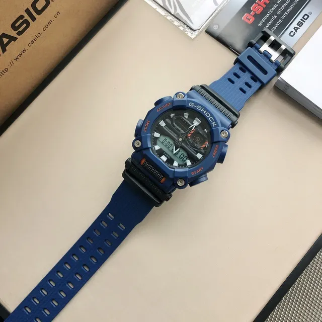Casio G-Shock GA-2100 Blue and Black Sports Watch 7