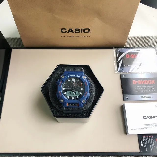 Casio G-Shock GA-2100 Blue and Black Sports Watch 8