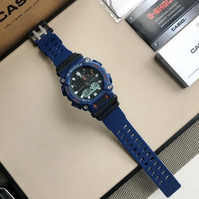 Casio G-Shock GA-2100 Blue and Black Sports Watch 9