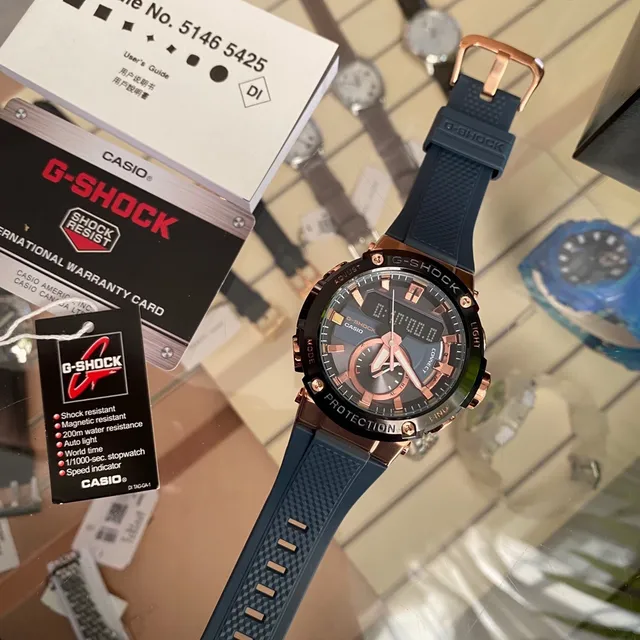 Casio G-Shock GA-2100 Or Rose et Bleu-Gris Montre Sport 6