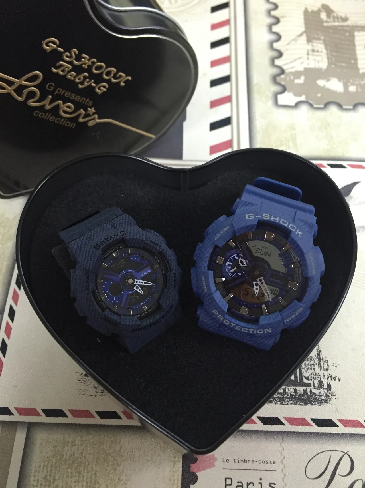 Casio G-Shock x Blue Black Textured Resin Case Analog-Digital Display Watch 2