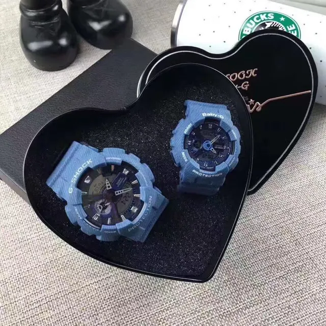 Casio G-Shock x Blue Black Textured Resin Case Analog-Digital Display Watch 11